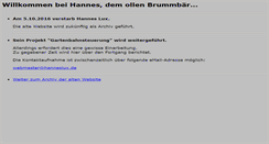 Desktop Screenshot of hanneslux.de
